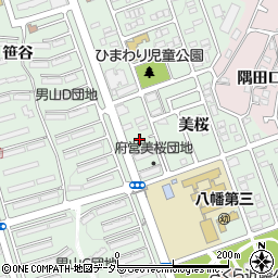 京都府八幡市男山美桜9周辺の地図