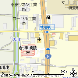 京都府城陽市平川（西六反）周辺の地図