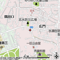 京都府八幡市八幡清水井187周辺の地図