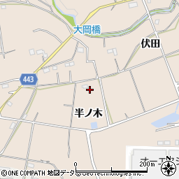愛知県新城市黒田半ノ木周辺の地図