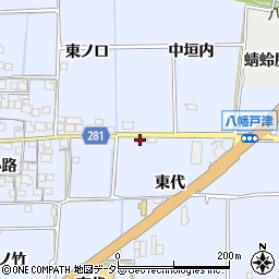 京都府八幡市戸津東代16周辺の地図