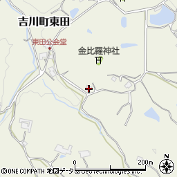 兵庫県三木市吉川町東田472-3周辺の地図