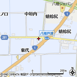 京都府八幡市戸津東代25周辺の地図
