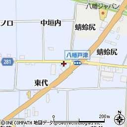 京都府八幡市戸津東代25周辺の地図