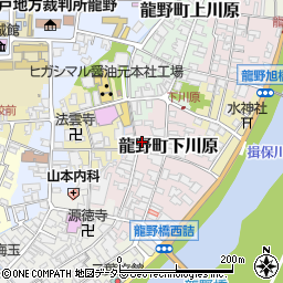 兵庫県たつの市龍野町下川原21周辺の地図