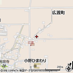 兵庫県小野市広渡町165周辺の地図