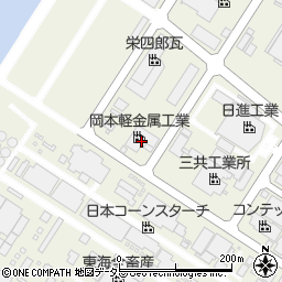 岡本軽金属工業周辺の地図