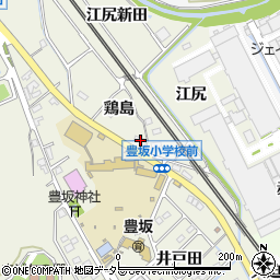 愛知県額田郡幸田町野場鶏島74周辺の地図