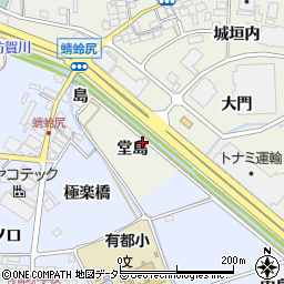 京都府八幡市上奈良堂島周辺の地図