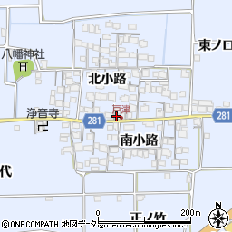 京都府八幡市戸津北小路35周辺の地図