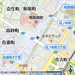 三菱ＵＦＪ銀行西尾支店 ＡＴＭ周辺の地図