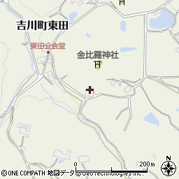 兵庫県三木市吉川町東田472-2周辺の地図