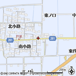 京都府八幡市戸津北小路3周辺の地図