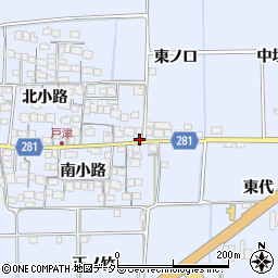 京都府八幡市戸津北小路1周辺の地図