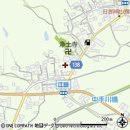 滋賀県甲賀市信楽町江田421周辺の地図