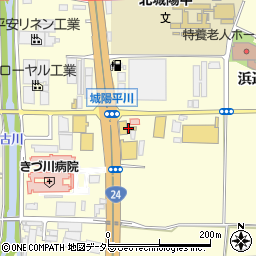 京都府城陽市平川西六反52周辺の地図