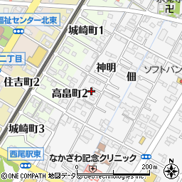 愛知県西尾市寄住町神明31周辺の地図