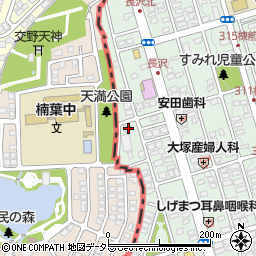 京都府八幡市男山長沢16-1周辺の地図