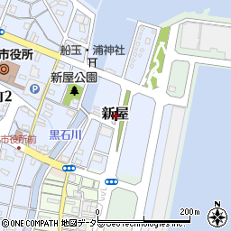 静岡県焼津市新屋周辺の地図