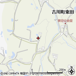 兵庫県三木市吉川町東田265周辺の地図