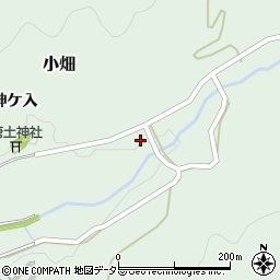 愛知県新城市小畑権現周辺の地図