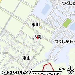 愛知県西尾市駒場町大縄周辺の地図