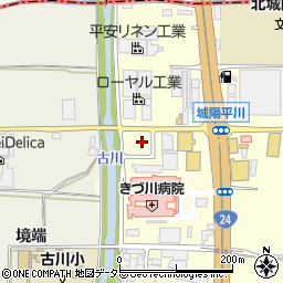 京都府城陽市平川西六反42周辺の地図