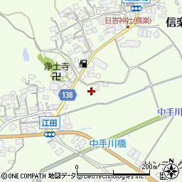 滋賀県甲賀市信楽町江田751周辺の地図