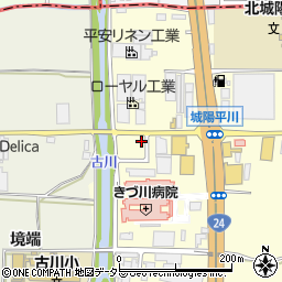 京都府城陽市平川西六反42-38周辺の地図