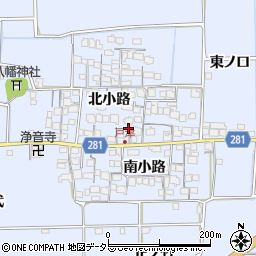 京都府八幡市戸津北小路34周辺の地図