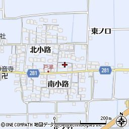 京都府八幡市戸津北小路8周辺の地図