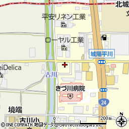 京都府城陽市平川西六反42-34周辺の地図