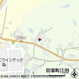 滋賀県甲賀市信楽町江田310-1周辺の地図