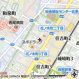 岡崎信用金庫西尾支店周辺の地図