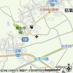 滋賀県甲賀市信楽町江田751-1周辺の地図