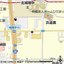 コメリホームセンター　城陽店周辺の地図