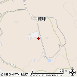 愛知県新城市黒田深坪周辺の地図