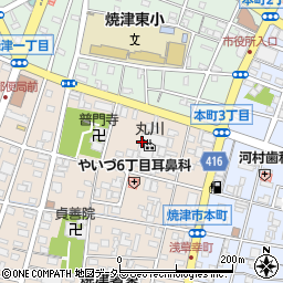 株式会社丸川　東海工場周辺の地図