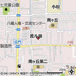 京都府八幡市八幡渡ル瀬周辺の地図