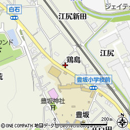 愛知県額田郡幸田町野場鶏島周辺の地図