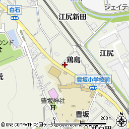 愛知県幸田町（額田郡）野場（鶏島）周辺の地図