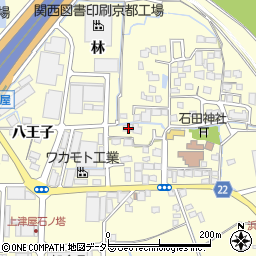 京都府八幡市上津屋里垣内37周辺の地図