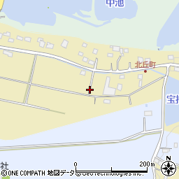 兵庫県小野市北丘町周辺の地図