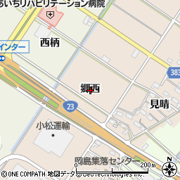 愛知県西尾市岡島町郷西周辺の地図