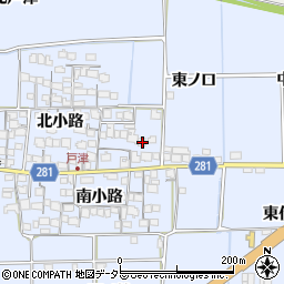 京都府八幡市戸津北小路14周辺の地図