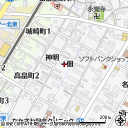 愛知県西尾市寄住町佃23周辺の地図