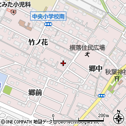 愛知県額田郡幸田町横落竹ノ花56周辺の地図
