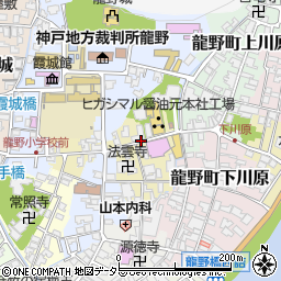 兵庫県たつの市龍野町大手周辺の地図