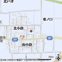 京都府八幡市戸津北小路11周辺の地図
