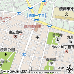 セブンイレブン焼津１丁目店周辺の地図